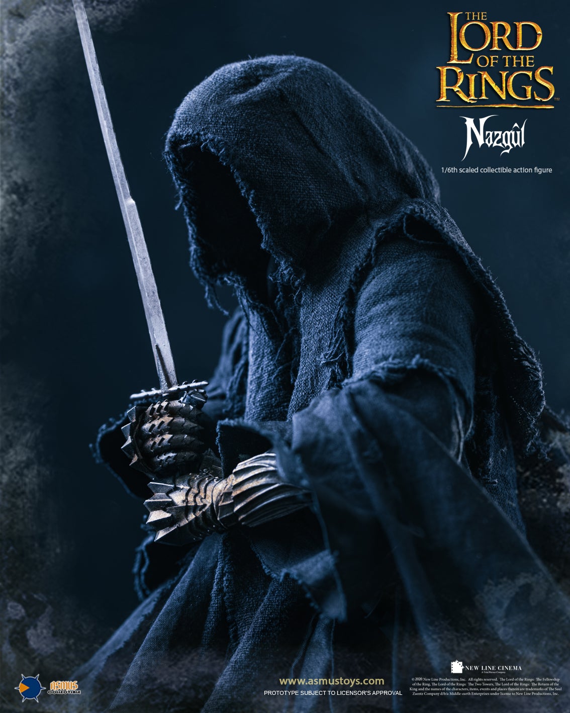 Pre-Order Asmus Lord of the Rings Nazgul Sixth Scale Figure